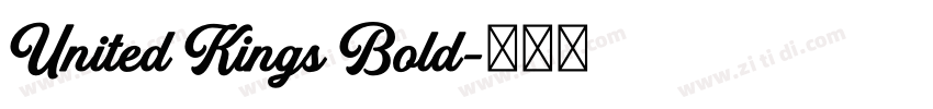 United Kings Bold字体转换